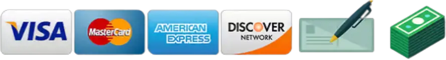 Accepted payment method icons